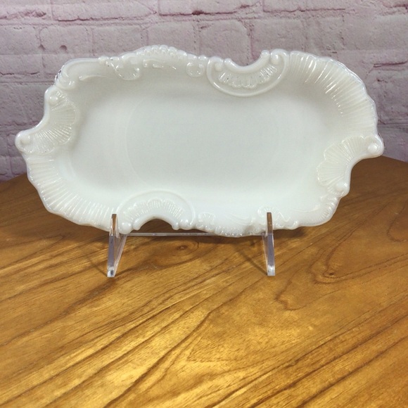 Antique Other - Antique Dithridge Milk Glass Vanity Dresser Tray